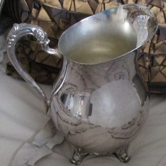 silver plated water pitcher - Picture 1 of 6